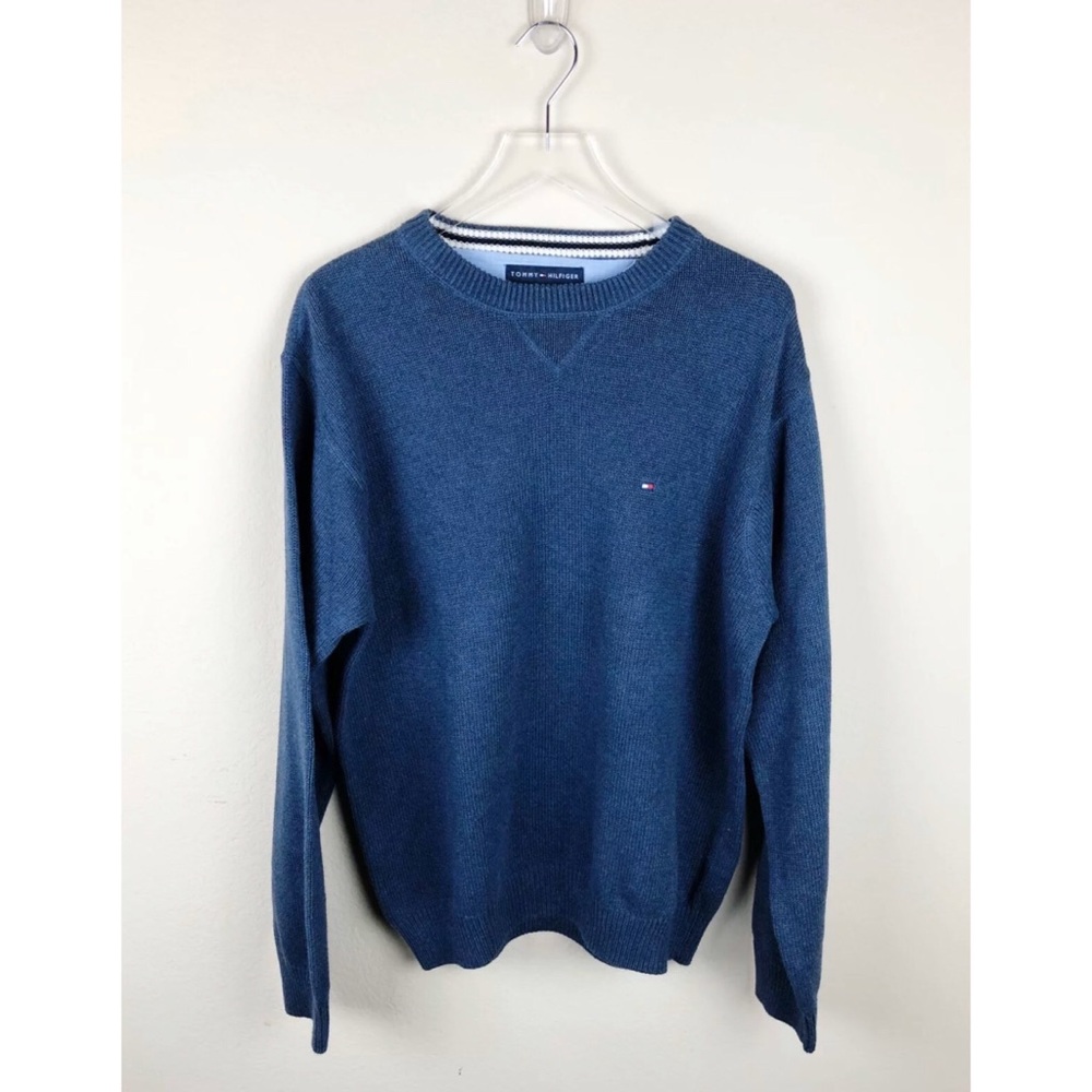 Tommy Hilfiger Mens Navy Blue 100% Sweater Size XL